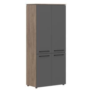 Шкаф с глухими дверьми MORRIS TREND Антрацит/Кария Пальмира MHC 85.3 (854х423х1956) в Тюмени - предосмотр