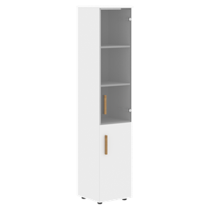 Шкаф колонна высокий с дверью FORTA Белый FHC 40.2 (L/R) (399х404х1965) в Заводоуковске - предосмотр