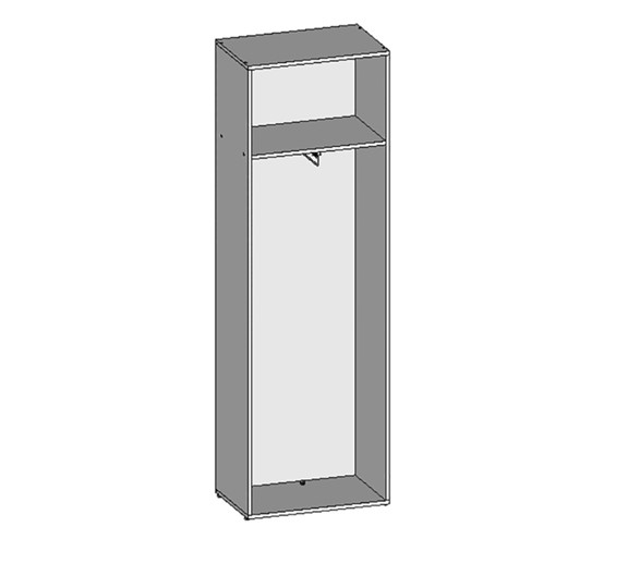 Шкаф для одежды НШ-10, Серый в Тюмени - изображение 1