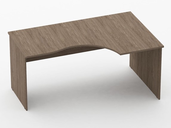 Угловой стол Twin 12.11.16Пр,  дуб Верцаска 1590х1000(680)х750 в Тюмени - изображение