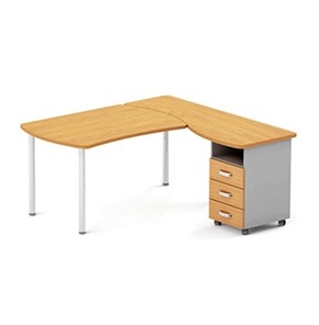Угловой письменный стол Boston DIR-140 (металлический каркас) в Тюмени