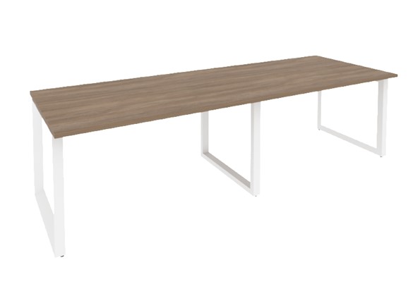 Конференц-стол переговорный O.MO-PRG-2.3 Белый/Дуб Аризона в Заводоуковске - изображение