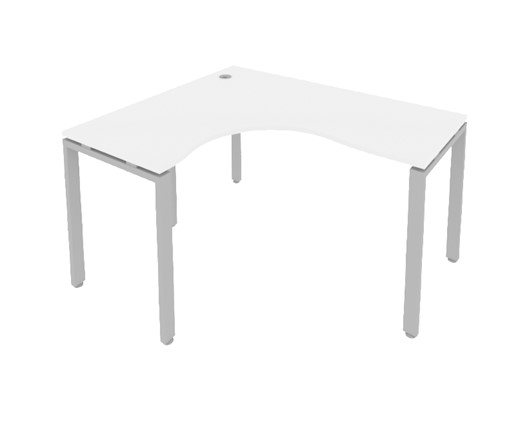 Угловой стол Б.СА-4Л Белый/Серый в Тюмени - изображение