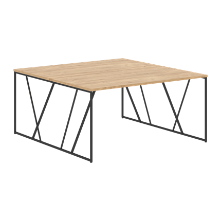 Двойной стол LOFTIS Дуб Бофорд  LWST 1516 (1560х1606х750) в Заводоуковске - изображение