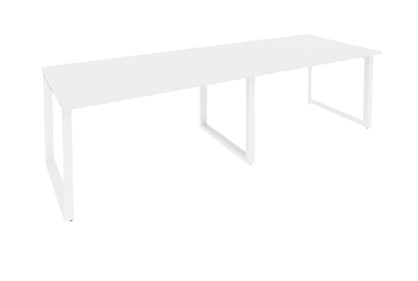 Стол для переговоров O.MO-PRG-2.3 Белый/Белый бриллиант в Заводоуковске - изображение