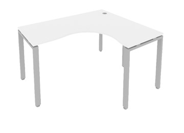 Письменный угловой стол Б.СА-3Пр Белый/Серый в Тюмени