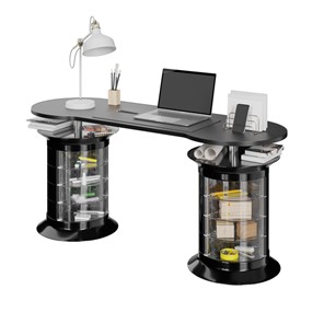 Компьютерный стол Gustavo Plus (черный) в Тюмени - предосмотр
