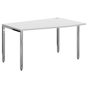 Письменный стол для персонала правый эргономичный XTEN GLOSS  Белый  XGCT 149.1  (R) (1400х900х750) в Тюмени