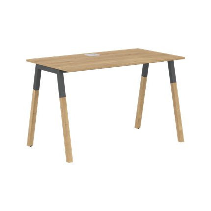 Письменный стол FORTA Дуб Гамильтон-Черный графит-Бук FST 1167 (1180х670х733) в Тобольске - изображение