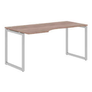 Письменный стол с боковым левым выступом XTEN-Q Дуб-сонома-серебро XQCET 169 (L) (1600х900х750) в Тюмени