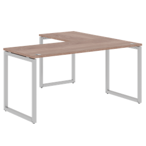 Письменный стол угловой левый XTEN-Q Дуб-сонома- серебро XQCT 1615 (L) (1600х1500х750) в Тюмени