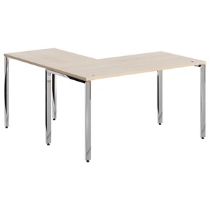 Письменный угловой  стол для персонала правый XTEN GLOSS  Бук Тиара  XGCT 1415.1 (R) (1400х1500х750) в Тобольске