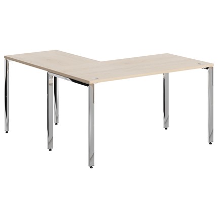 Письменный угловой  стол для персонала правый XTEN GLOSS  Бук Тиара  XGCT 1415.1 (R) (1400х1500х750) в Заводоуковске - изображение