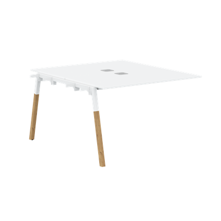 Переговорный стол FORTA Белый-Белый-Бук FIWST 1113 (1180х1346х733) в Тюмени - изображение