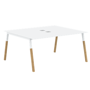 Переговорный стол FORTA Белый-Белый-Бук FWST 1513 (1580x1346x733) в Ишиме