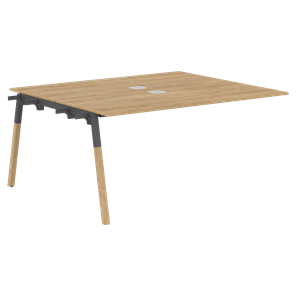 Переговорный стол FORTA Дуб Гамильтон-Черный графит-Бук FIWST 1513 (1580х1346х733) в Ишиме