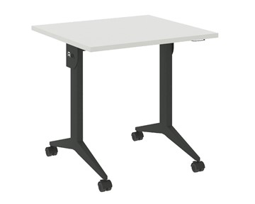 Складной мобильный стол X.M-1.7, Металл антрацит/Белый бриллиант в Тюмени