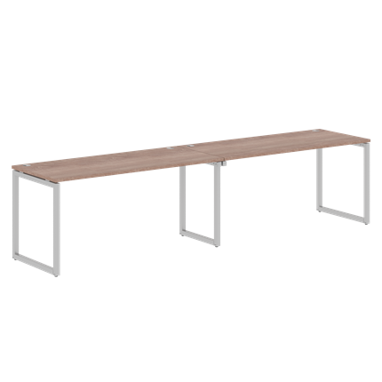 Конференц-стол  XTEN-Q Дуб-сонома-серебро XQWST 3270 (3206х700х750) в Тюмени - изображение