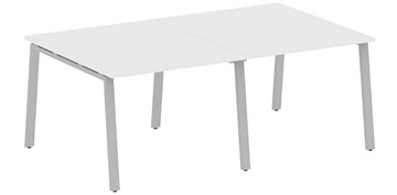 Конференц-стол для переговоров БА.ПРГ-2.1, Белый/Серый в Тюмени