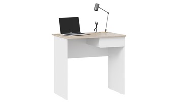 Офисный стол Diamond тип 1 (Дуб Сонома/Белый) в Тюмени - предосмотр