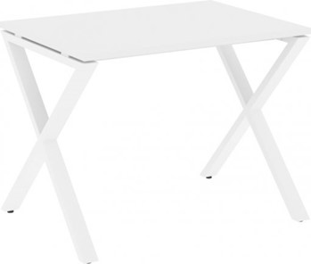 Письменный стол Loft VR.L-SRX-2.7, Белый Бриллиант/Белый металл в Заводоуковске