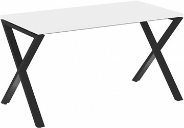 Стол на металлокаркасе Loft VR.L-SRX-3.7, Белый Бриллиант/Черный металл в Тюмени