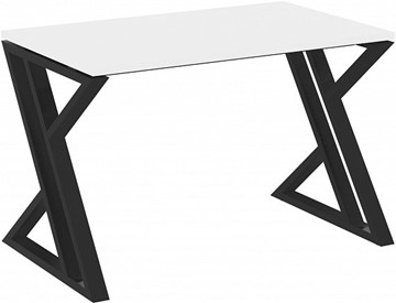 Письменный стол Loft VR.L-SRZ-1.7, Белый Бриллиант/Черный металл в Тюмени