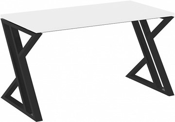 Письменный стол Loft VR.L-SRZ-3.7, Белый Бриллиант/Черный металл в Тюмени