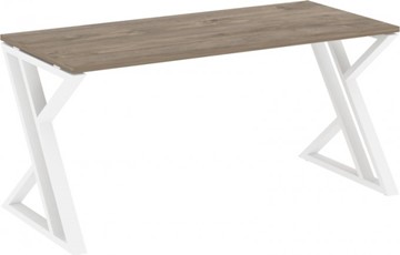 Письменный стол Loft VR.L-SRZ-4.7, Тиквуд темный/Белый металл в Тюмени