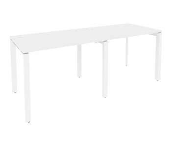Офисный стол на металлокаркасе O.MP-RS-2.1.8 Белый/Белый бриллиант в Тюмени