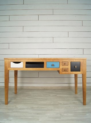 Стол письменный Aquarelle Birch с 6 ящиками (RE-12ETG/4) в Тобольске - изображение