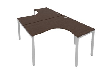 Письменный стол Metal System БП.РАС-СА-2.3 Венге/Серый в Заводоуковске