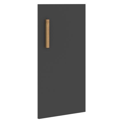 Дверь для шкафа низкая правая FORTA Черный Графит FLD 40-1(R) (396х18х766) в Заводоуковске - изображение