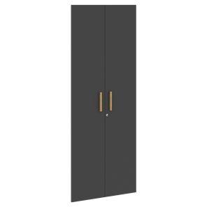 Высокие двери для шкафов с замком FORTA Черный Графит FHD 40-2(Z)  (794х18х1932) в Тюмени