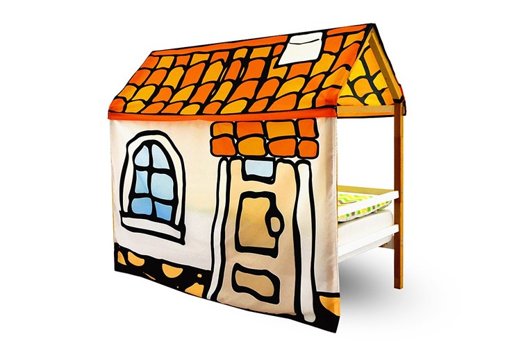 Игровая накидка для кровати-домика Svogen «Черепичный домик» в Заводоуковске - изображение 1