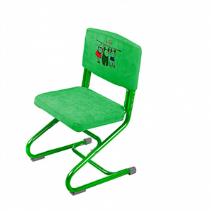 Чехол для стула СУТ 01-01 Зеленый, Замша в Тюмени