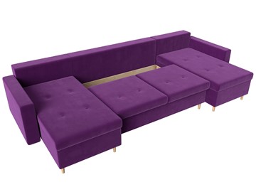 Большой П-образный диван Белфаст, Фиолетовый (Микровельвет) в Тюмени - предосмотр 1