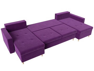 Большой П-образный диван Белфаст, Фиолетовый (Микровельвет) в Тюмени - предосмотр 2