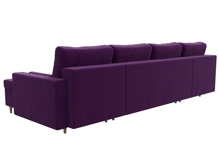 Большой П-образный диван Белфаст, Фиолетовый (Микровельвет) в Тюмени - изображение 4