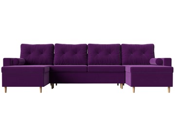 Большой П-образный диван Белфаст, Фиолетовый (Микровельвет) в Тюмени - предосмотр 5
