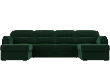 Большой П-образный диван Бостон, Зеленый (велюр) в Тюмени - предосмотр 3