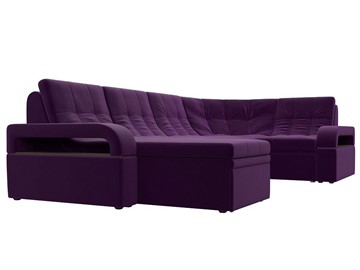 П-образный диван Лига-035, Фиолетовый (Микровельвет) в Тюмени - предосмотр 5