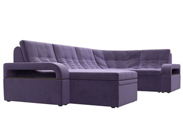 П-образный диван Лига-035, Фиолетовый (велюр) в Тюмени - предосмотр 5