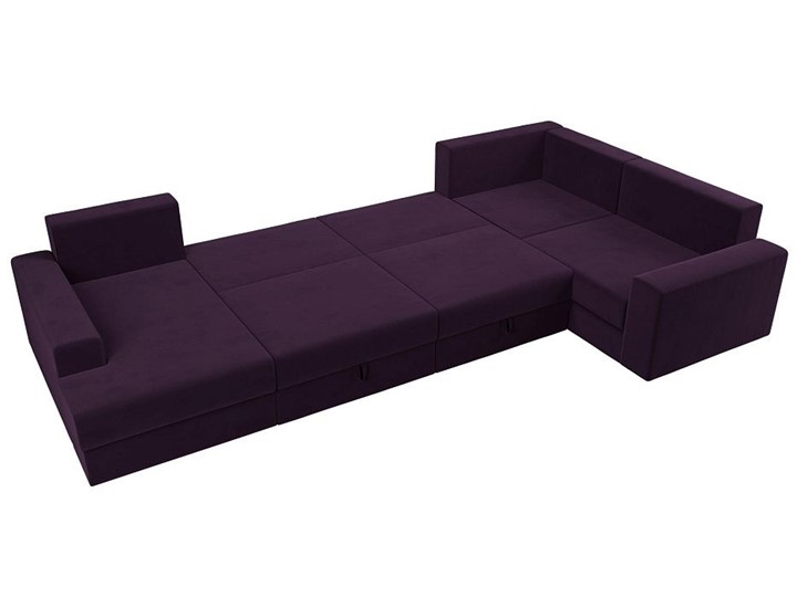 П-образный диван Майами, Фиолетовый (Велюр) НПБ в Тюмени - изображение 2