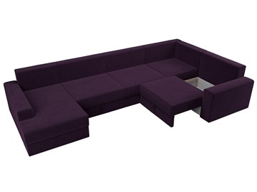 П-образный диван Майами, Фиолетовый (Велюр) НПБ в Тюмени - предосмотр 4