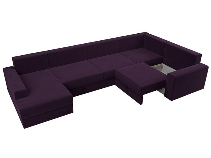 П-образный диван Майами, Фиолетовый (Велюр) НПБ в Тюмени - изображение 4