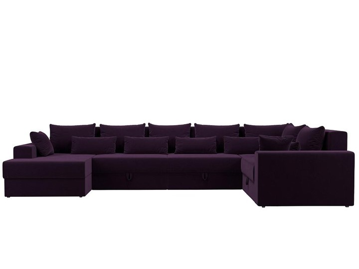 П-образный диван Майами, Фиолетовый (Велюр) НПБ в Тюмени - изображение 6