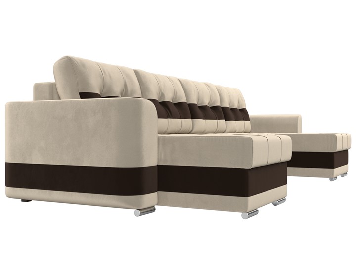 П-образный диван Честер, Бежевый/коричневый (вельвет) в Тюмени - изображение 2