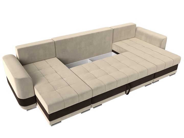П-образный диван Честер, Бежевый/коричневый (вельвет) в Заводоуковске - изображение 6