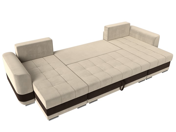 П-образный диван Честер, Бежевый/коричневый (вельвет) в Заводоуковске - изображение 7